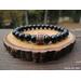 Copper and Black Onyx Elastic Beaded Bracelet by Rock My Zen